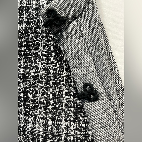 J. Jill Wearever Collection Cardigan Black & White Marbled Hook & Eye Size Large - Picture 10 of 13